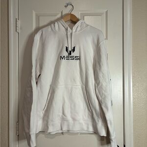 Messi White Hoodie for Men